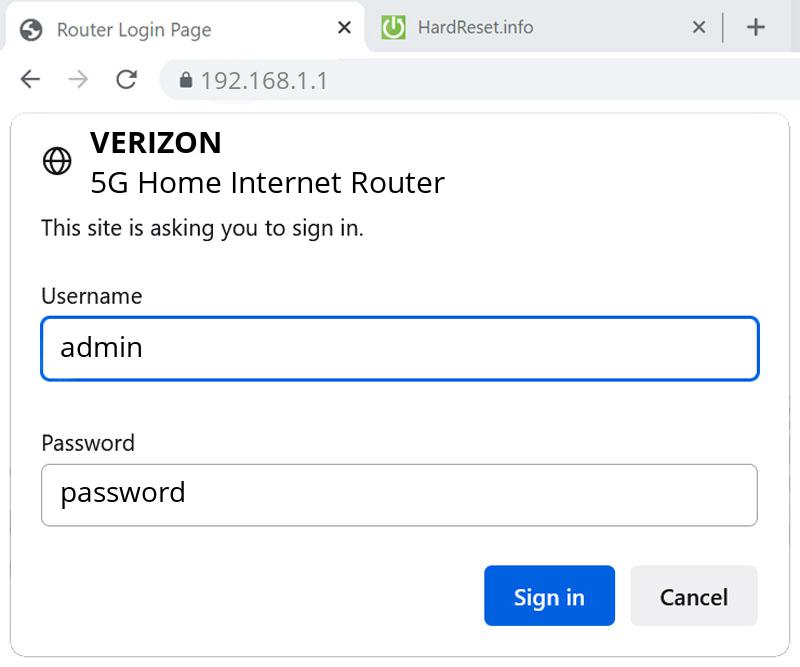 Verizon home internet login